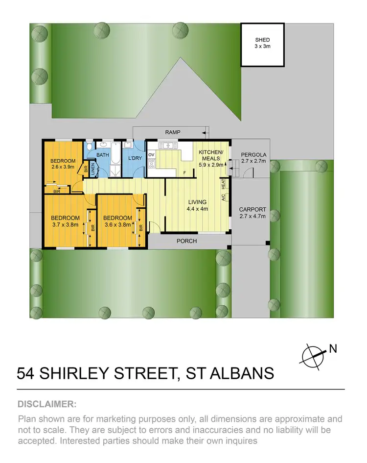 Floorplan of Homely house listing, 54 Shirley Street, St Albans VIC 3021
