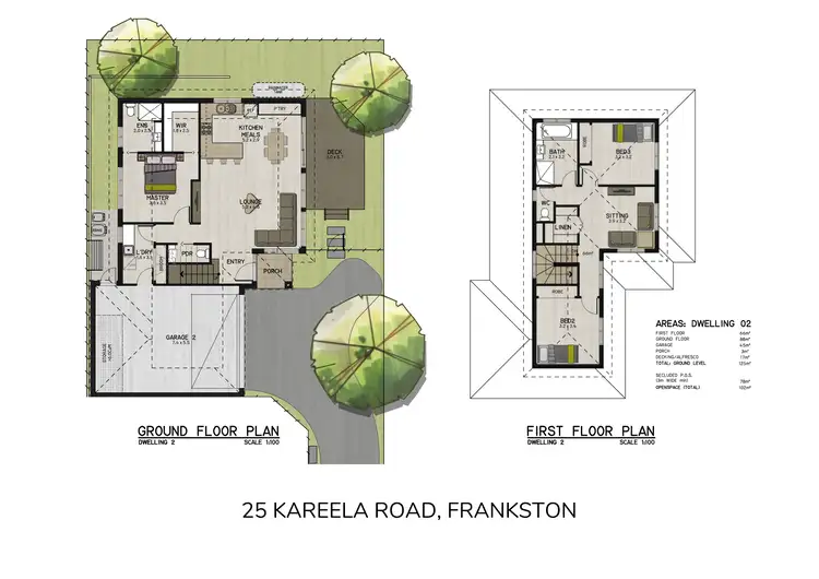 Floorplan of Homely unit listing, 2/25 Kareela Road, Frankston VIC 3199