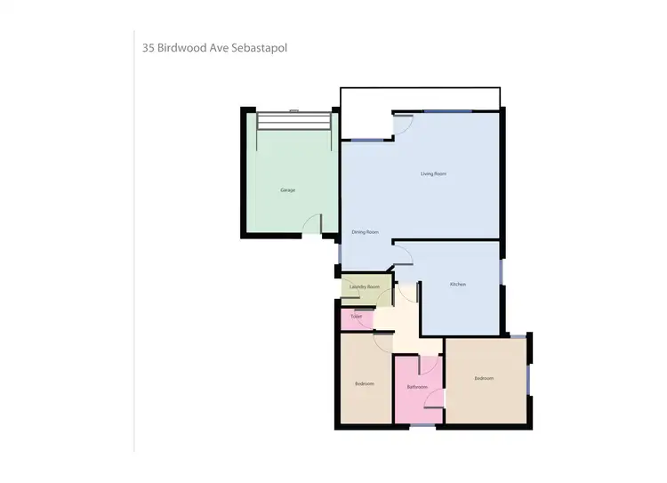 Floorplan of Homely house listing, 35 Birdwood Avenue, Sebastopol VIC 3356