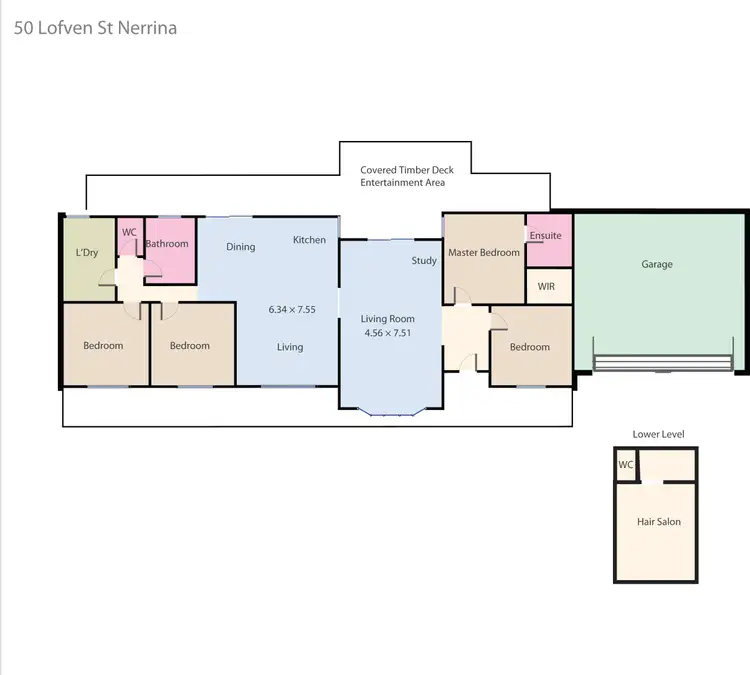 Floorplan of Homely house listing, 50 Lofven Street, Nerrina VIC 3350