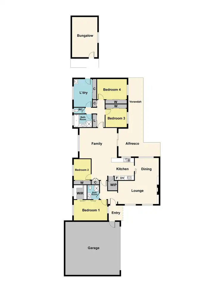 Floorplan of Homely house listing, 61 Dundas Road, Maryborough VIC 3465