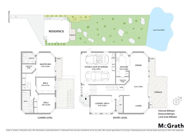 Floorplan of Homely house listing, 46 Barons Crescent, Hunters Hill NSW 2110