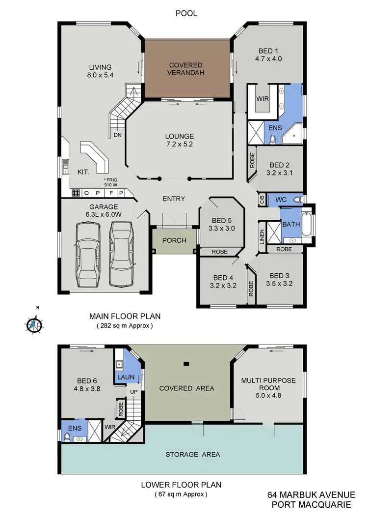 Floorplan of Homely house listing, 64 Marbuk Avenue, Port Macquarie NSW 2444