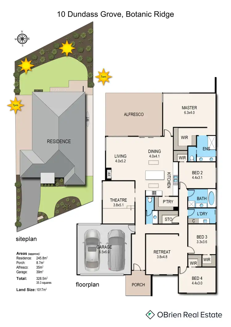 Floorplan of Homely house listing, 10 Dundass Grove, Botanic Ridge VIC 3977