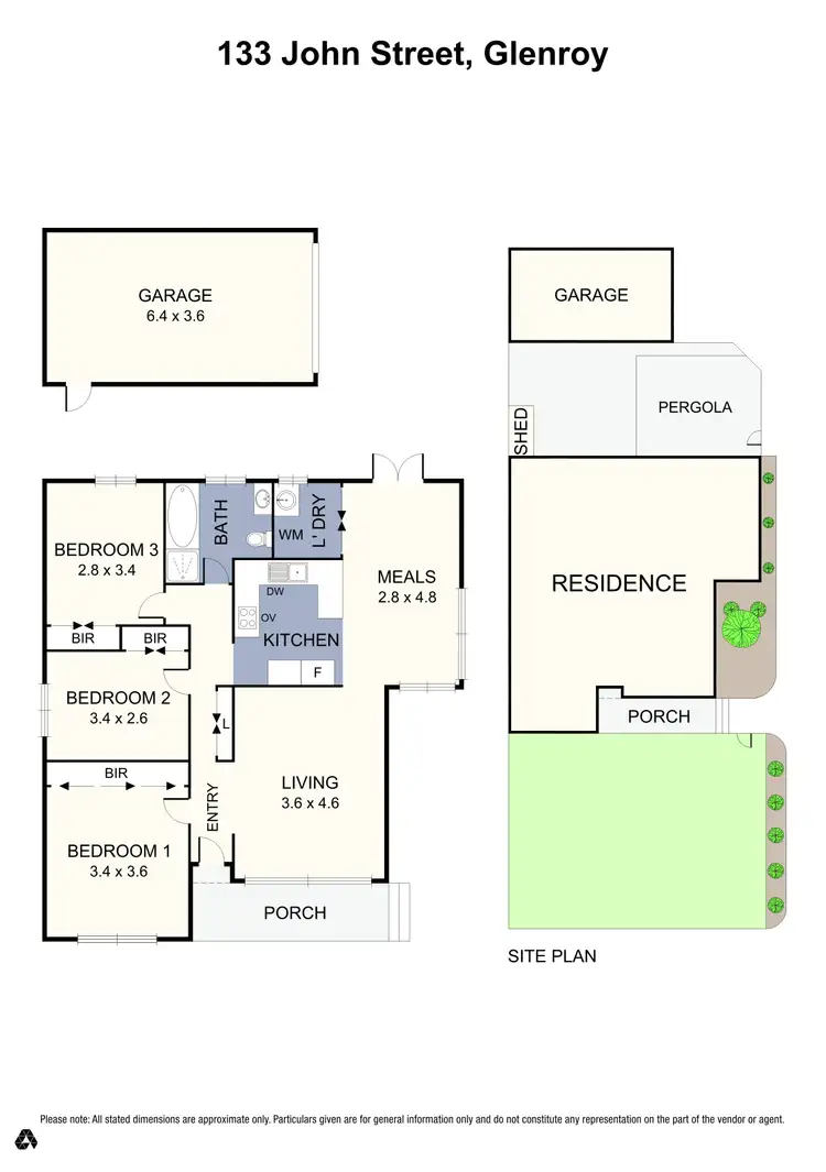 Floorplan of Homely house listing, 133 John Street, Glenroy VIC 3046