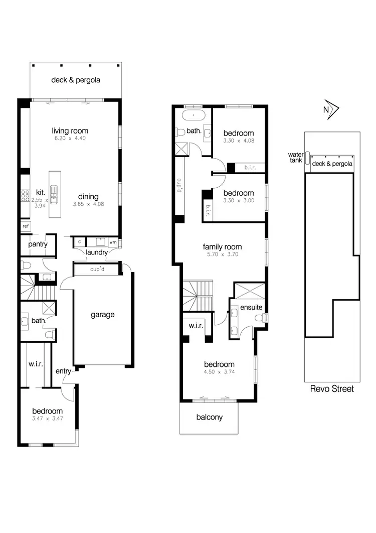 Floorplan of Homely townhouse listing, 1 Revo Street, Newport VIC 3015