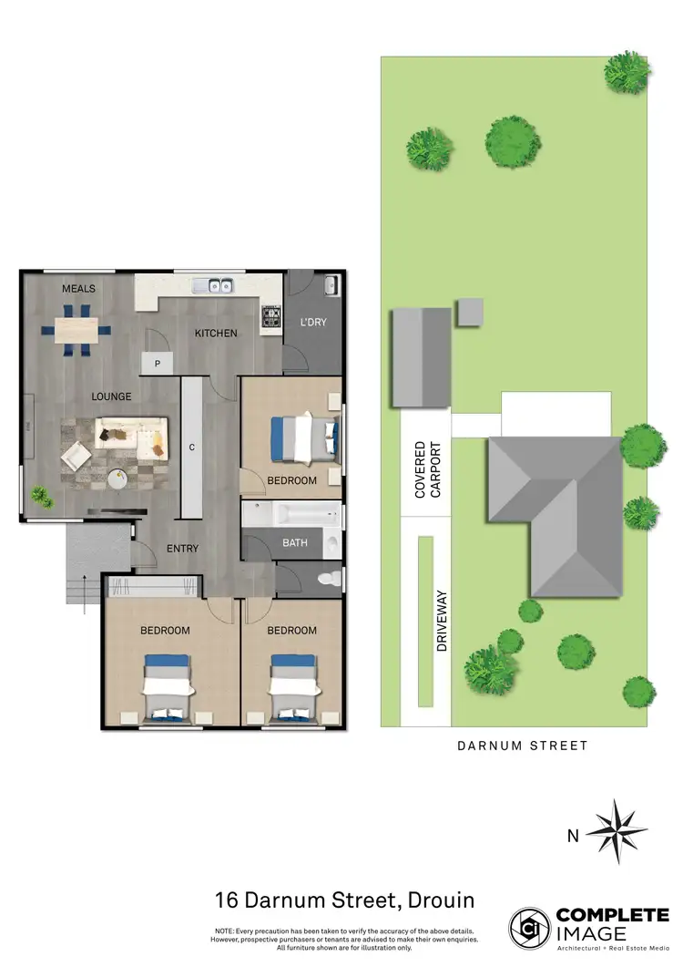 Floorplan of Homely house listing, 16 Darnum Street, Drouin VIC 3818
