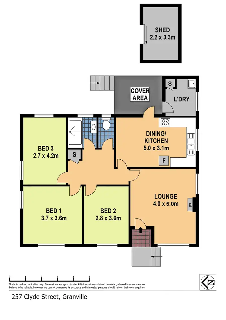 Floorplan of Homely house listing, 257 Clyde Street, Granville NSW 2142