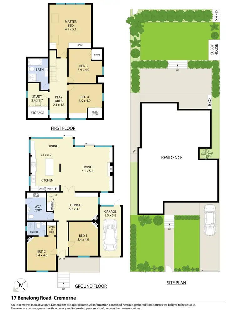 Floorplan of Homely house listing, 17 Benelong Road, Cremorne NSW 2090