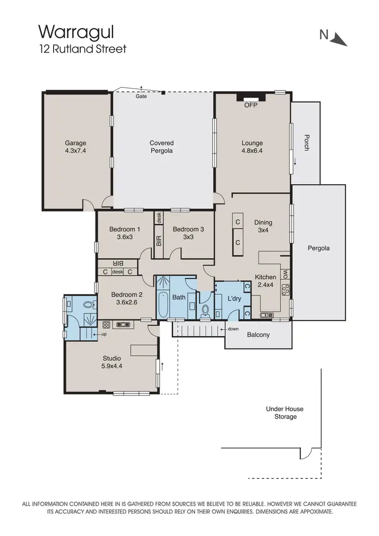 Floorplan of Homely house listing, 12 Rutland Street, Warragul VIC 3820