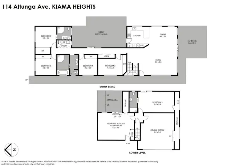 Floorplan of Homely house listing, 114 Attunga Avenue, Kiama Heights NSW 2533