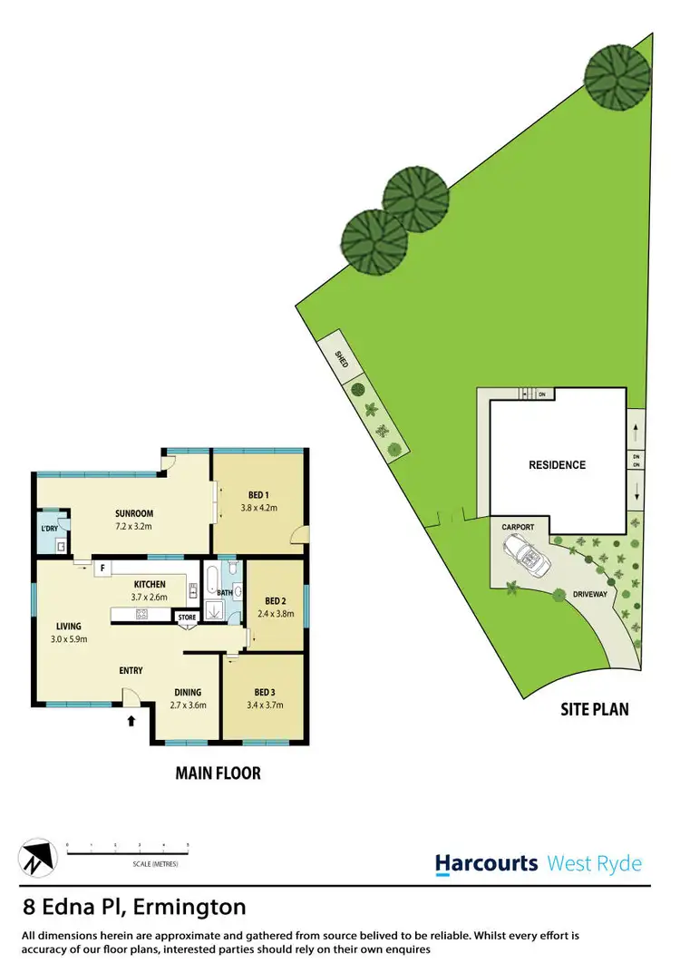 Floorplan of Homely house listing, 8 Edna Place, Ermington NSW 2115