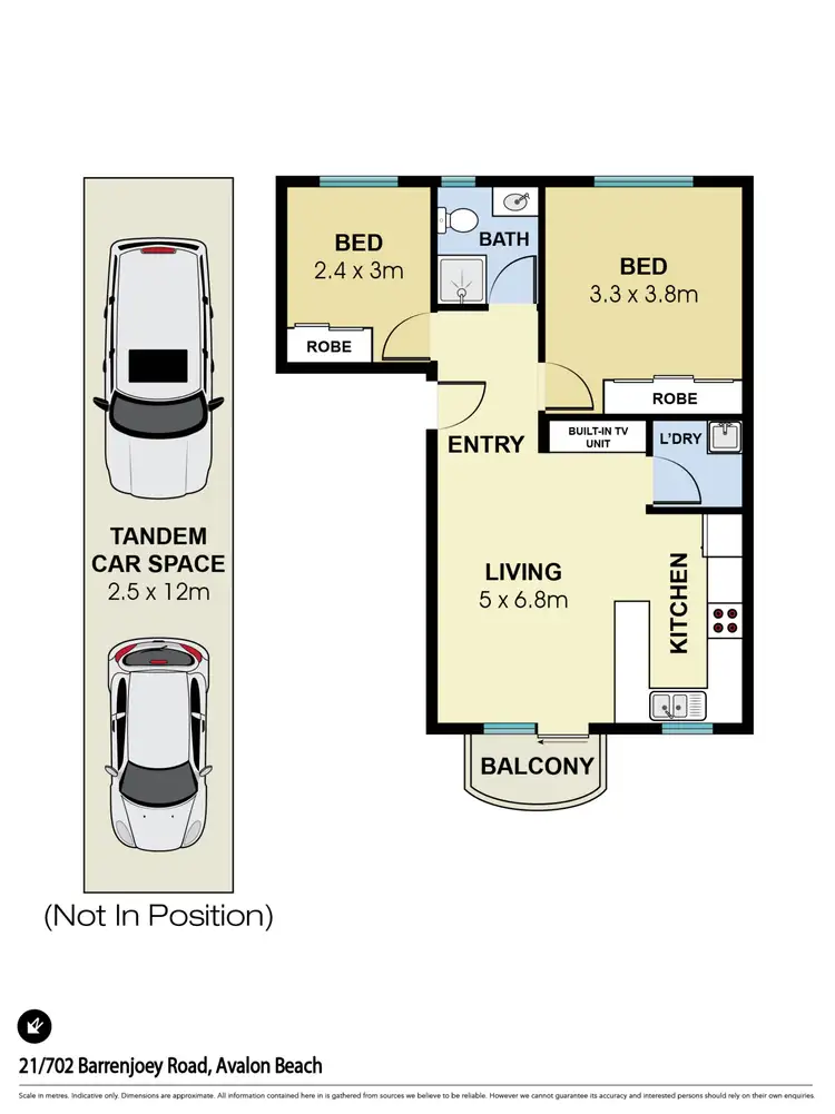 Floorplan of Homely apartment listing, 21/702 Barrenjoey Road, Avalon NSW 2107