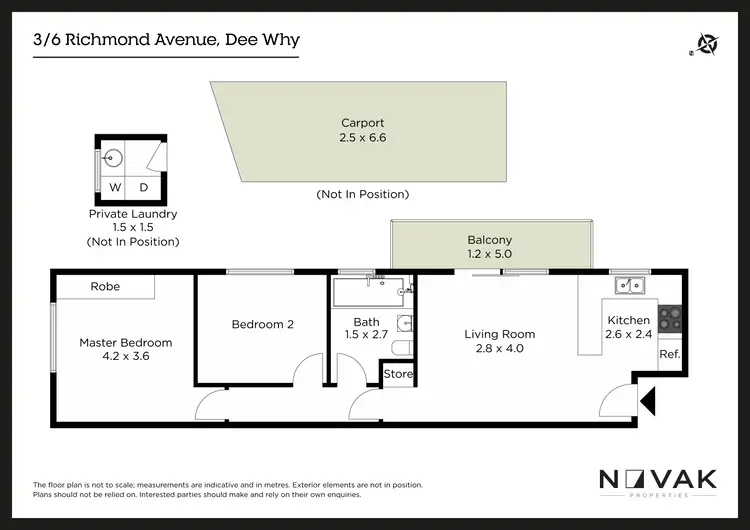 Floorplan of Homely apartment listing, 3/6 Richmond Avenue, Dee Why NSW 2099