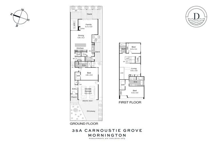 Floorplan of Homely townhouse listing, 35A Carnoustie Grove, Mornington VIC 3931