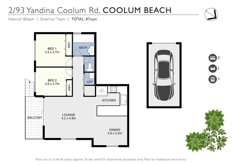 Floorplan of Homely unit listing, 2/93 Yandina Coolum Road, Coolum Beach QLD 4573