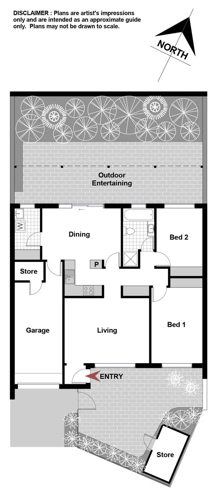 Floorplan of Homely townhouse listing, 29/14 Marr Street, Pearce ACT 2607