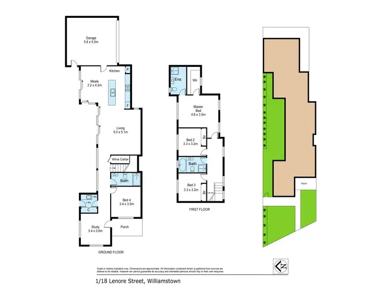 Floorplan of Homely townhouse listing, 1/18 Lenore Crescent, Williamstown VIC 3016