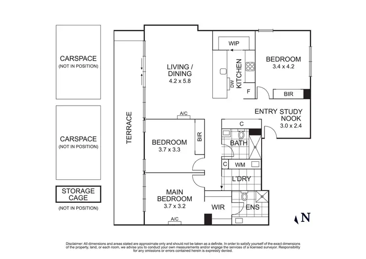 Floorplan of Homely apartment listing, 202/200 Foote Street, Templestowe VIC 3106