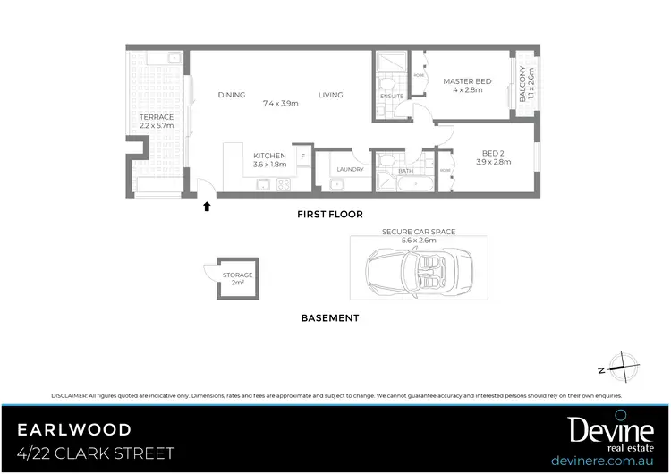 Floorplan of Homely apartment listing, 4/22 Clarke Street, Earlwood NSW 2206