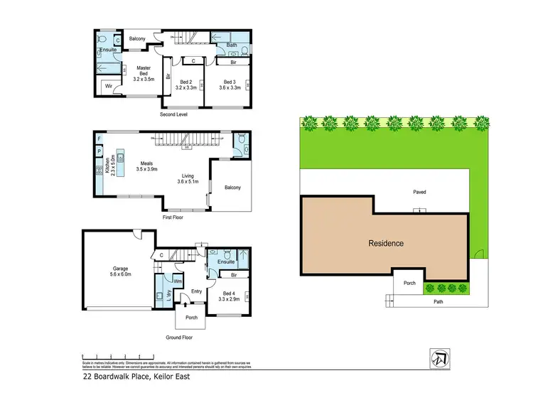 Floorplan of Homely house listing, 22 Boardwalk Place, Keilor East VIC 3033