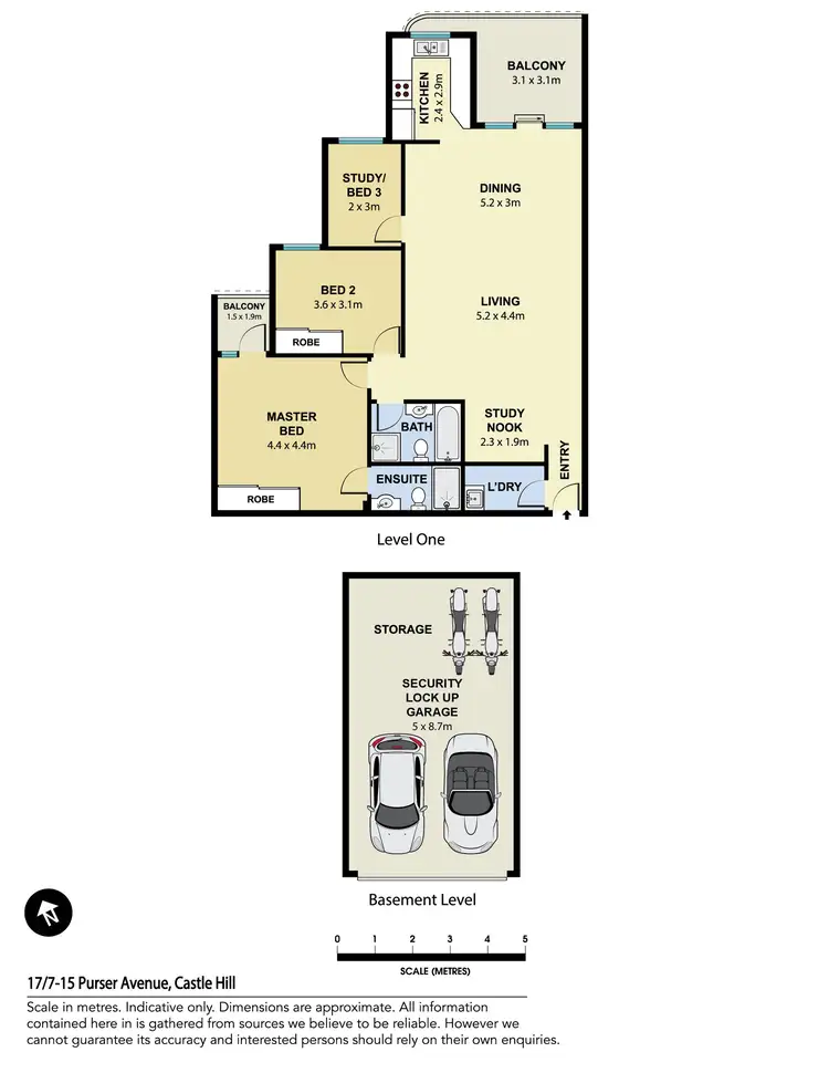 Floorplan of Homely apartment listing, 17/7-15 Purser Avenue, Castle Hill NSW 2154
