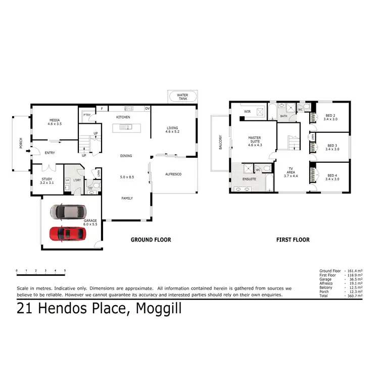 Floorplan of Homely house listing, 21 Hendos Place, Moggill QLD 4070