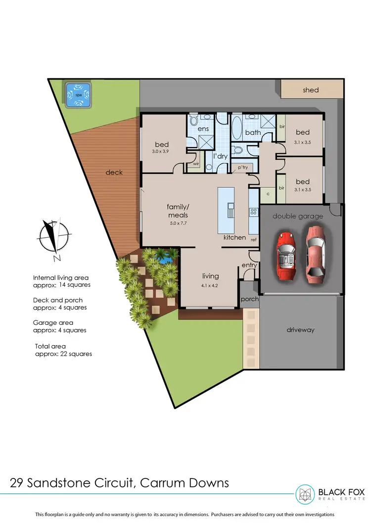 Floorplan of Homely house listing, 29 Sandstone Circuit, Carrum Downs VIC 3201
