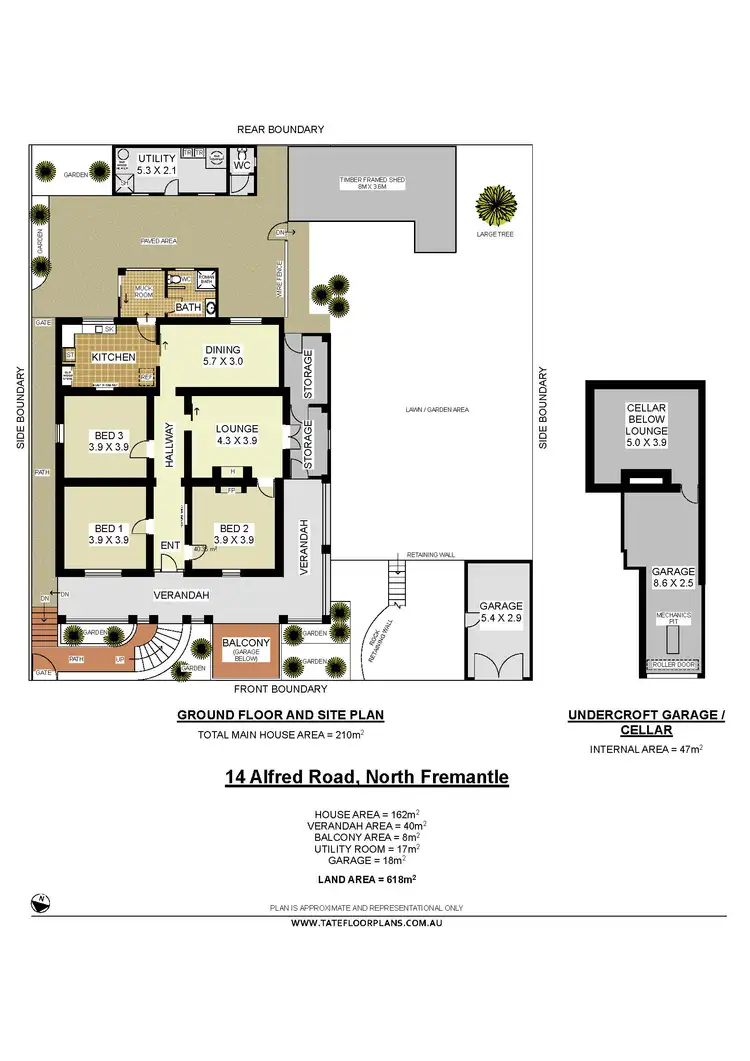 Floorplan of Homely house listing, 14 Alfred Road, North Fremantle WA 6159