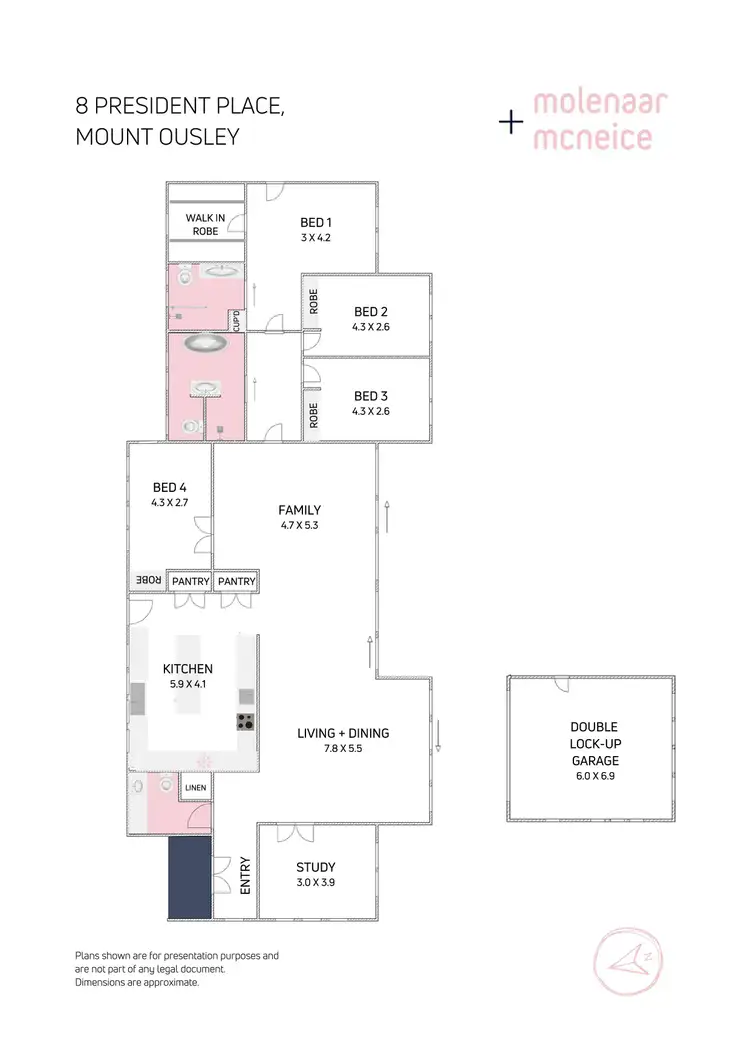 Floorplan of Homely house listing, 8 President Place, Mount Ousley NSW 2519