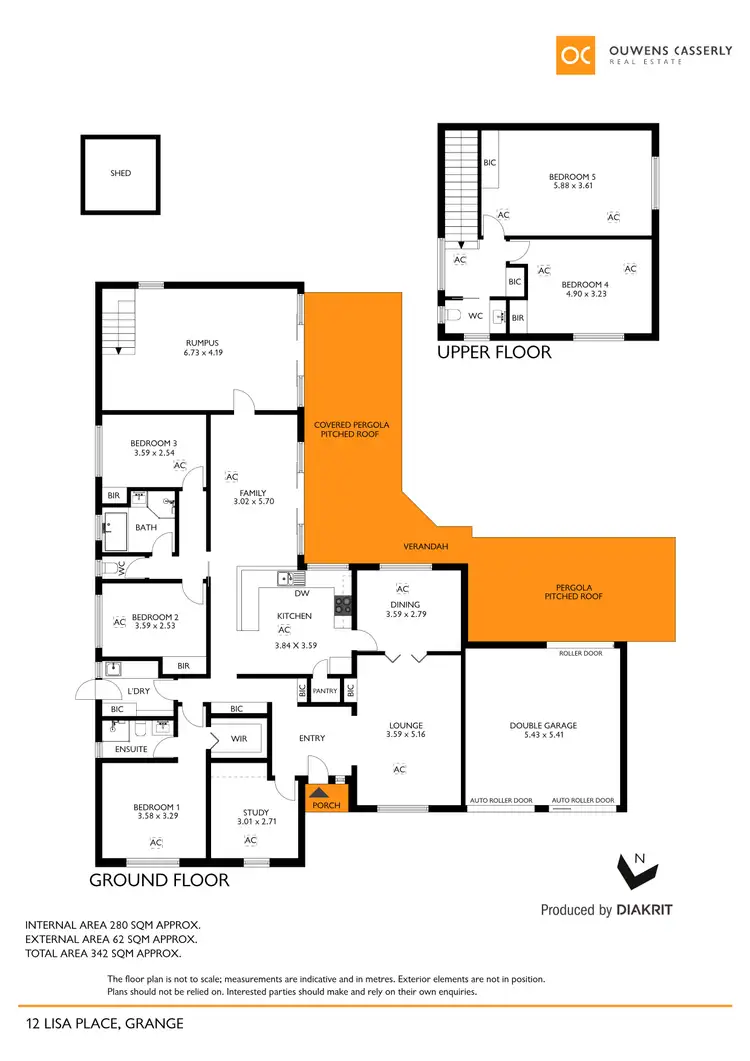 Floorplan of Homely house listing, 12 Lisa Place, Grange SA 5022