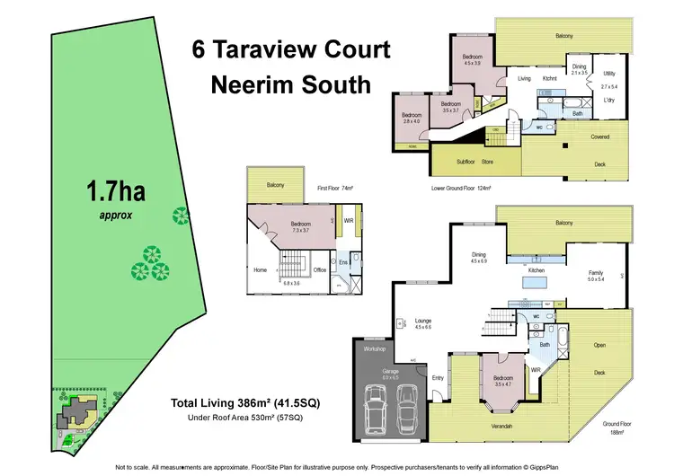 Floorplan of Homely house listing, 6 Taraview Court, Neerim South VIC 3831