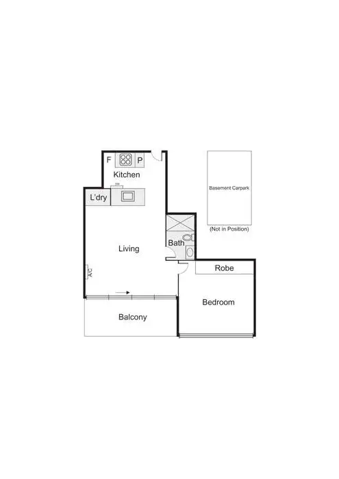 Floorplan of Homely apartment listing, 408a/33 Inkerman Street, St Kilda VIC 3182