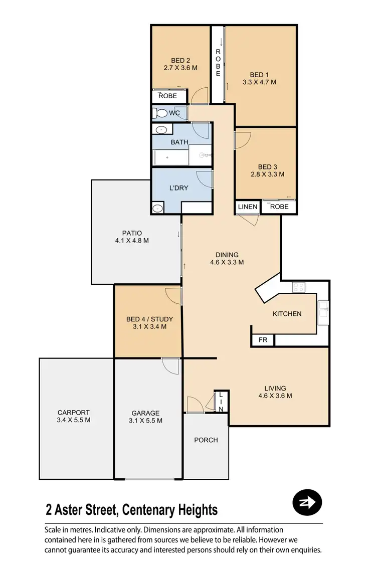 Floorplan of Homely house listing, 2 Aster Street, Centenary Heights QLD 4350