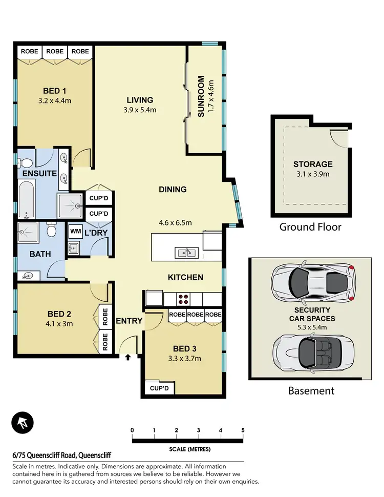 Floorplan of Homely apartment listing, 6/75 Queenscliff Road, Queenscliff NSW 2096