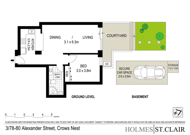 Floorplan of Homely apartment listing, 3/78-80 Alexander Street, Crows Nest NSW 2065
