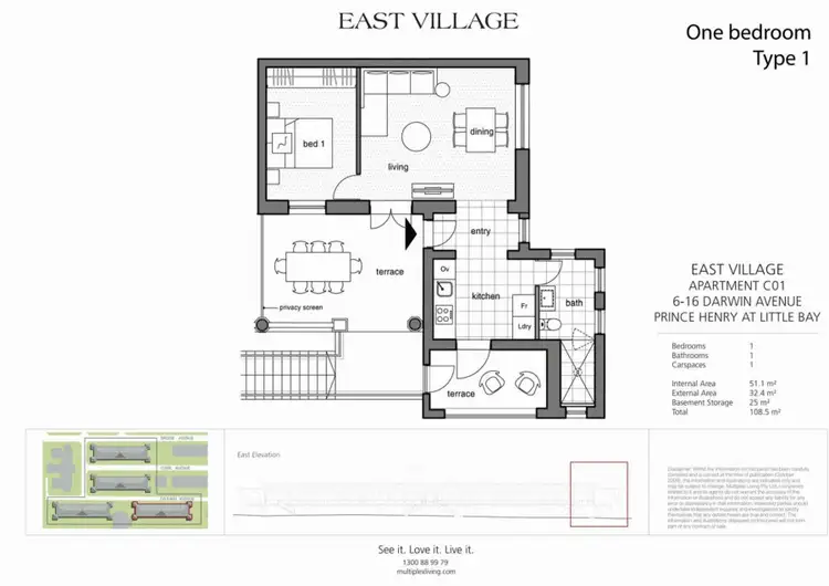 Floorplan of Homely apartment listing, 9/10 Darwin Avenue, Little Bay NSW 2036