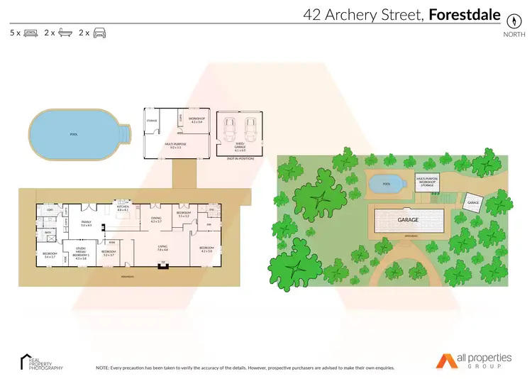 Floorplan of Homely rural property listing, 42-48 Archery Street, Forestdale QLD 4118