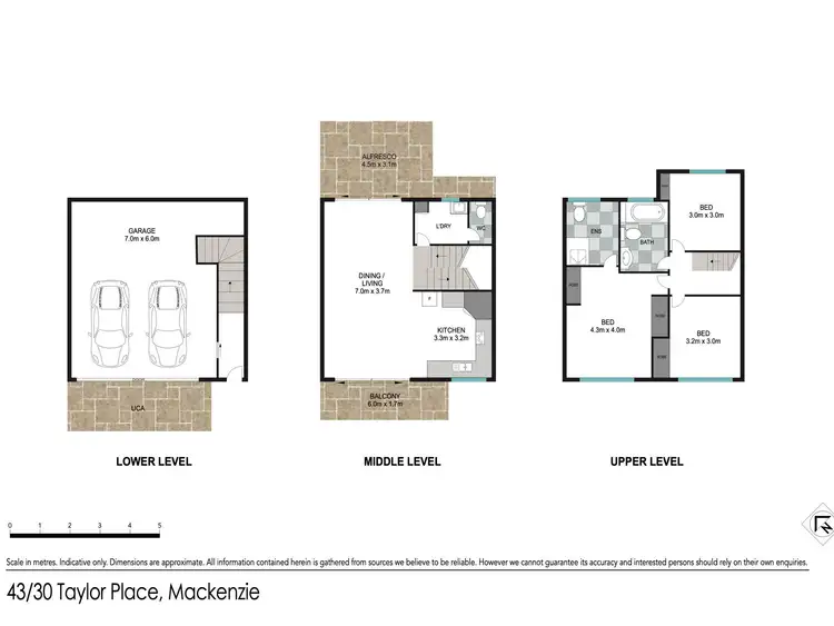 Floorplan of Homely townhouse listing, 43/30 Taylor Place, Mackenzie QLD 4156
