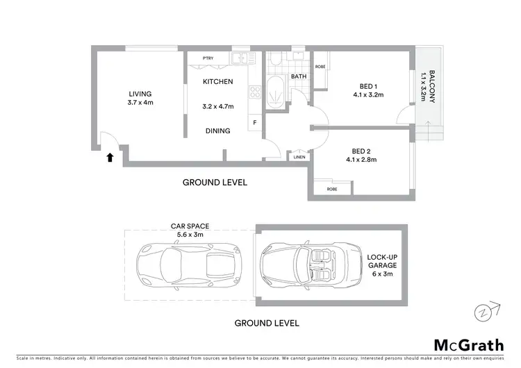Floorplan of Homely apartment listing, 3/29 Gordon Street, Brighton-le-sands NSW 2216