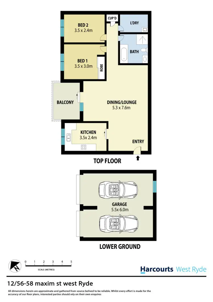 Floorplan of Homely unit listing, 12/56-58 Maxim Street, West Ryde NSW 2114