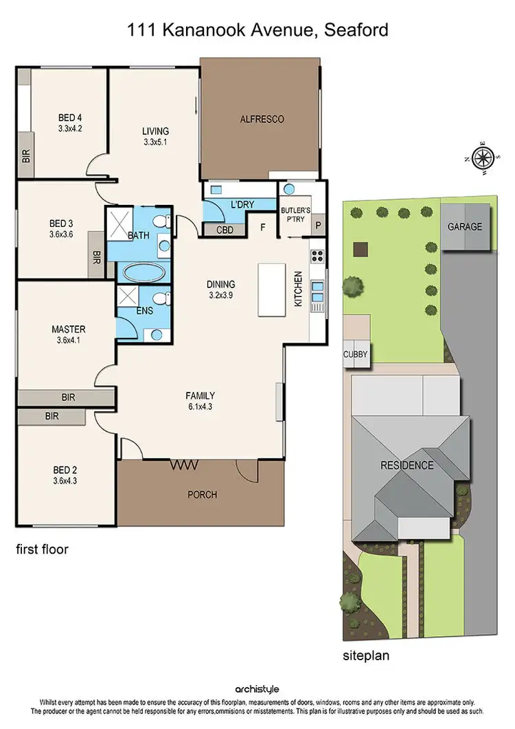 Floorplan of Homely house listing, 111 Kananook Avenue, Seaford VIC 3198