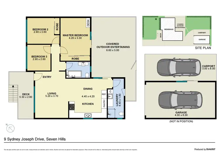 Floorplan of Homely house listing, 9 Sydney Joseph Drive, Seven Hills NSW 2147