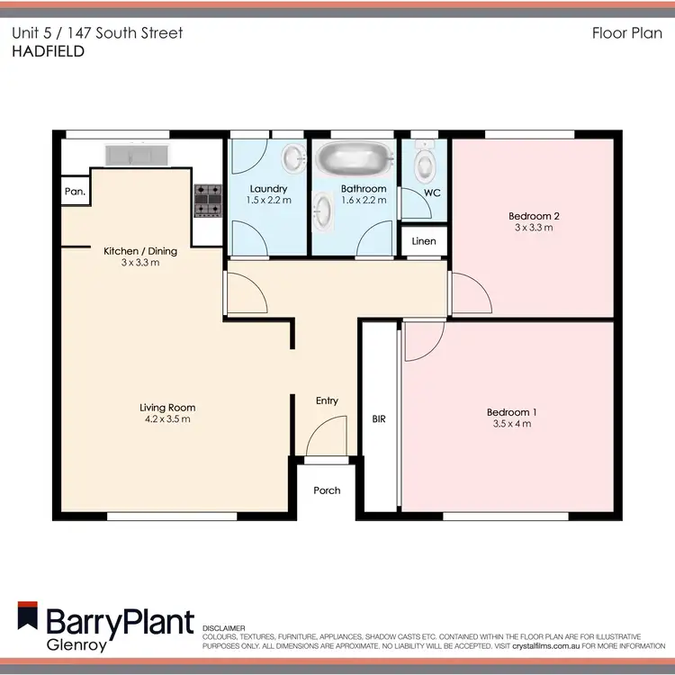 Floorplan of Homely unit listing, 5/147 South Street, Hadfield VIC 3046