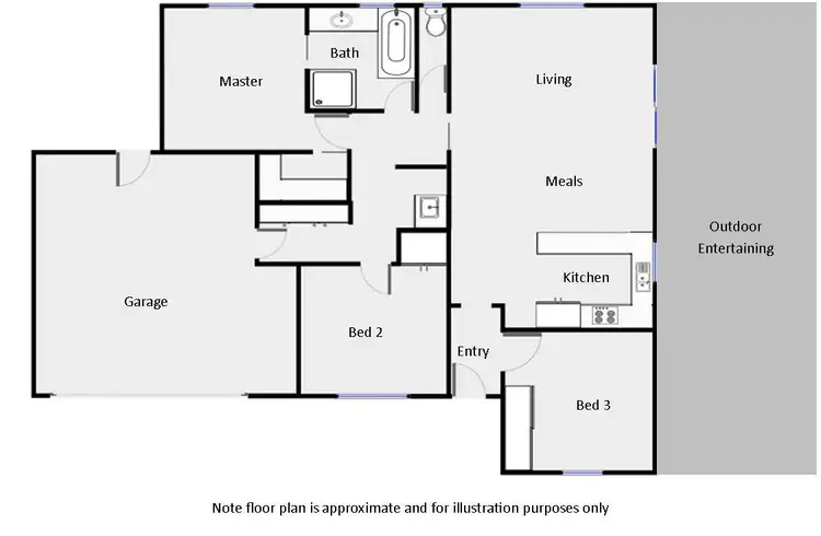 Floorplan of Homely townhouse listing, 6/1-3 Brooks Drive, Mildura VIC 3500