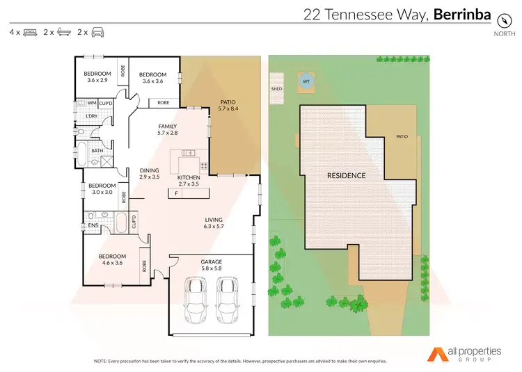 Floorplan of Homely house listing, 22 Tennessee Way, Berrinba QLD 4117