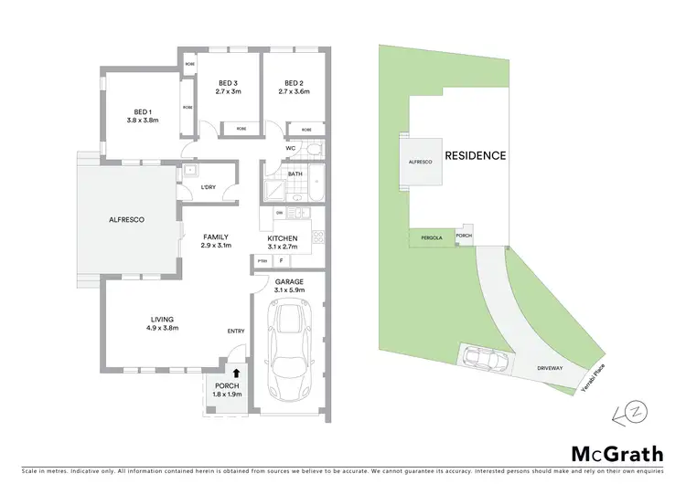 Floorplan of Homely house listing, 5 Yerrabi Place, Ngunnawal ACT 2913