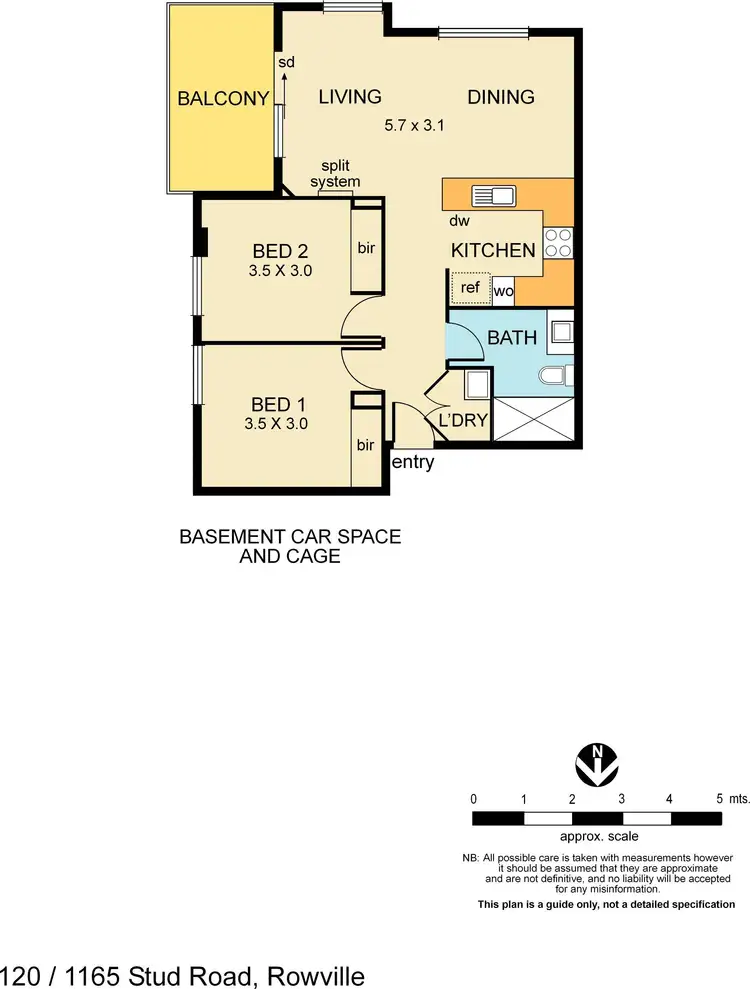 Floorplan of Homely apartment listing, 120/1165 Stud Road, Rowville VIC 3178