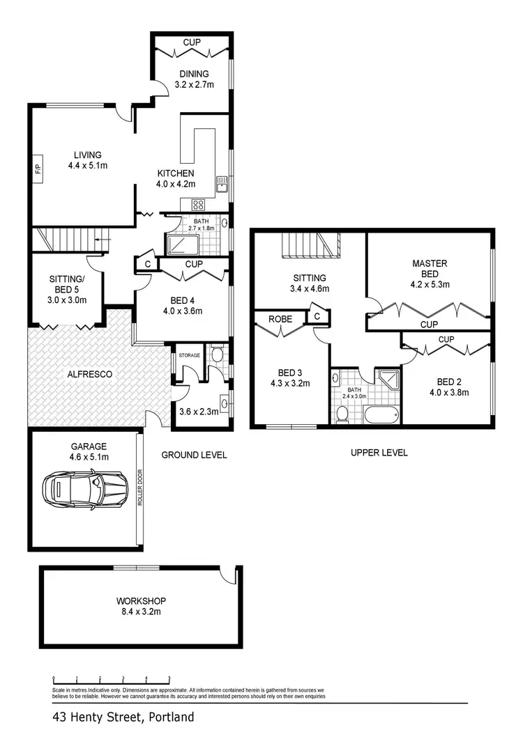 Floorplan of Homely house listing, 43 Henty Street, Portland VIC 3305