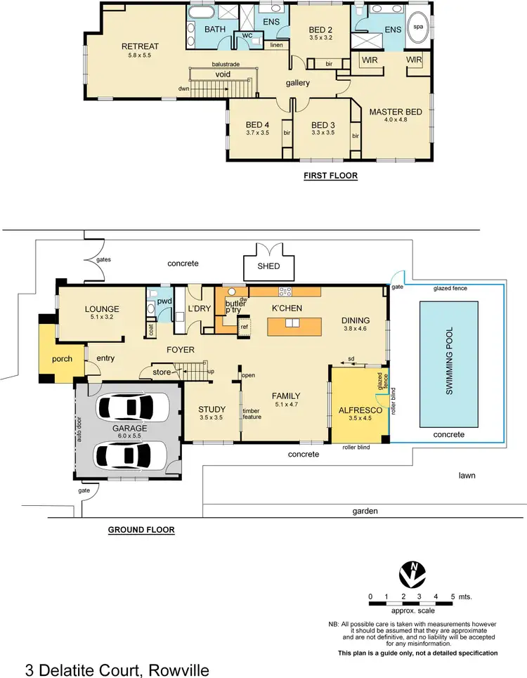 Floorplan of Homely house listing, 3 Delatite Court, Rowville VIC 3178
